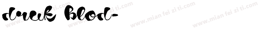druk blod字体转换